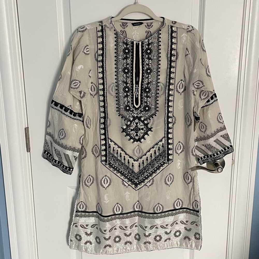 Sapphire embroidered Tunic Dress Indian Pakistan 35262
